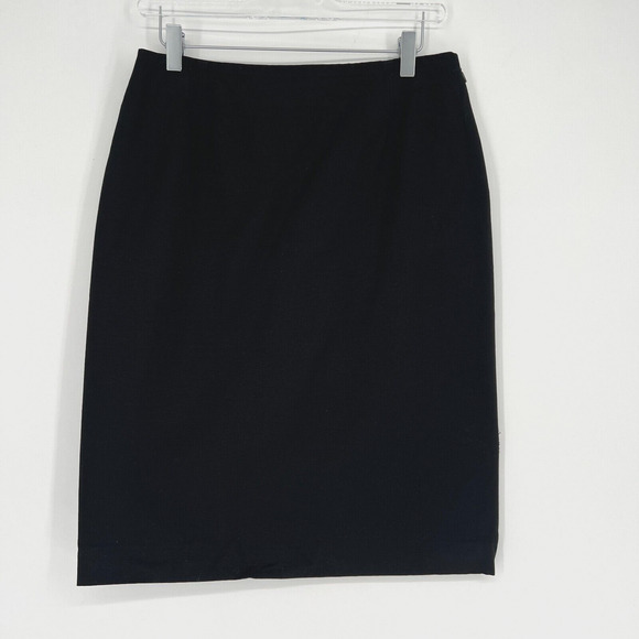 Loewe Skirt Womens US8/FR40 Black Pencil Cotton Straight Office Career Scandi - Picture 2 of 8